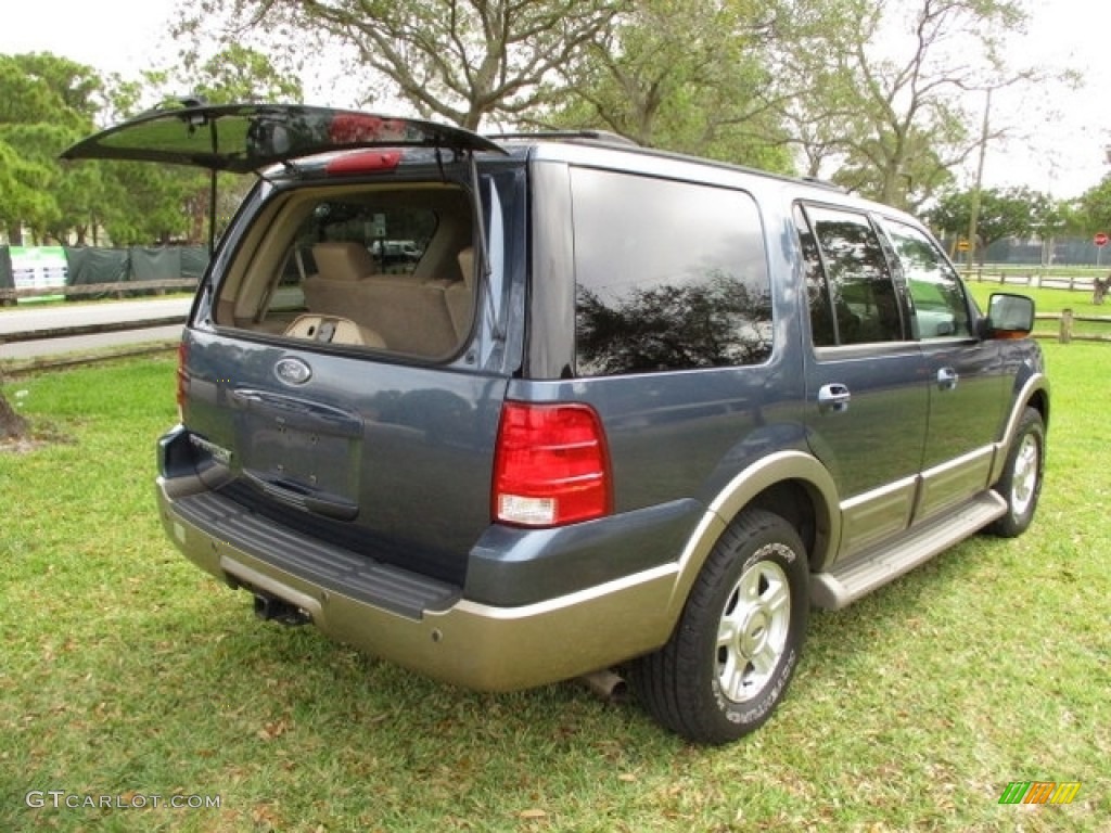 2003 Expedition Eddie Bauer - Medium Wedgewood Blue Metallic / Medium Parchment photo #24