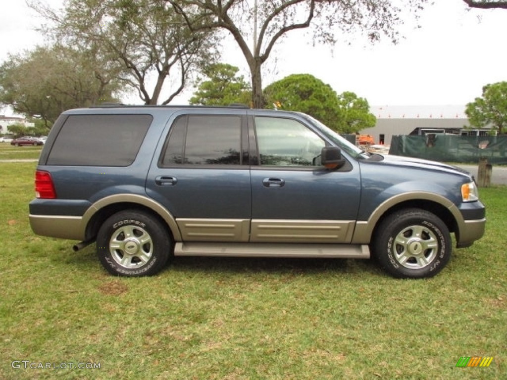 2003 Expedition Eddie Bauer - Medium Wedgewood Blue Metallic / Medium Parchment photo #45
