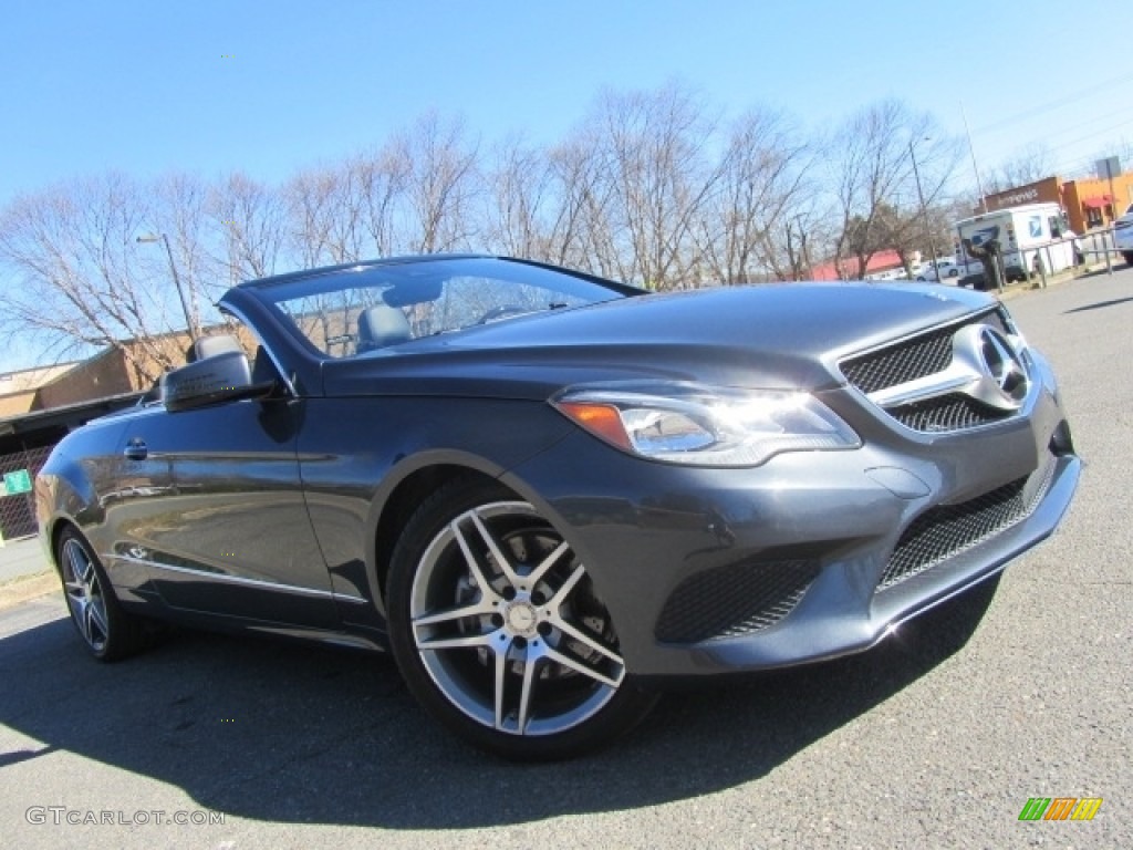 2014 E 350 Cabriolet - Steel Gray Metallic / Black photo #1