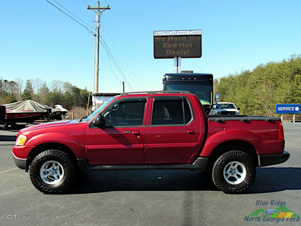 2005 Explorer Sport Trac XLT - Bright Red / Medium Dark Flint photo #2