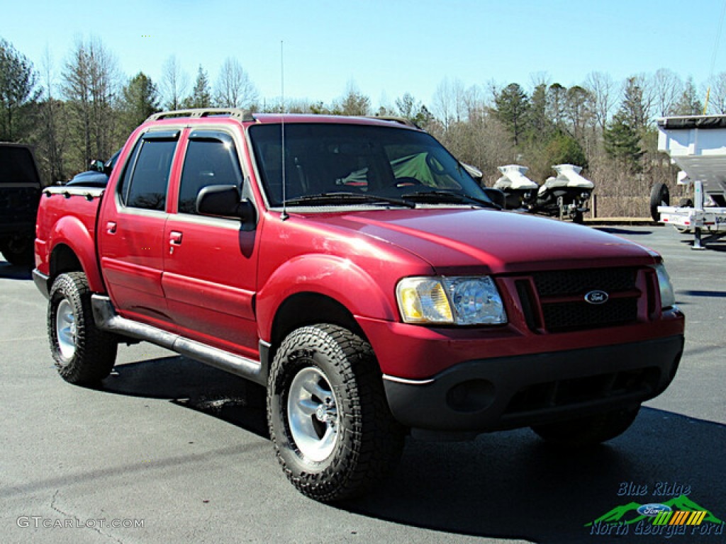 2005 Explorer Sport Trac XLT - Bright Red / Medium Dark Flint photo #7