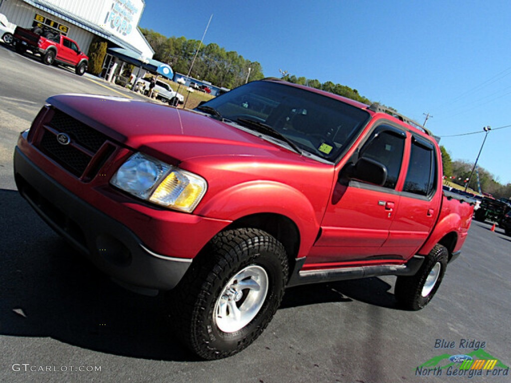 2005 Explorer Sport Trac XLT - Bright Red / Medium Dark Flint photo #22