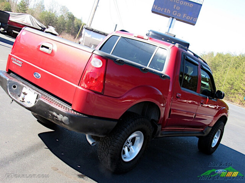 2005 Explorer Sport Trac XLT - Bright Red / Medium Dark Flint photo #24