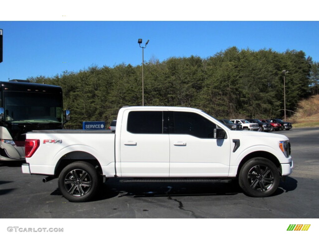 Oxford White 2021 Ford F150 XLT SuperCrew 4x4 Exterior Photo #143775355