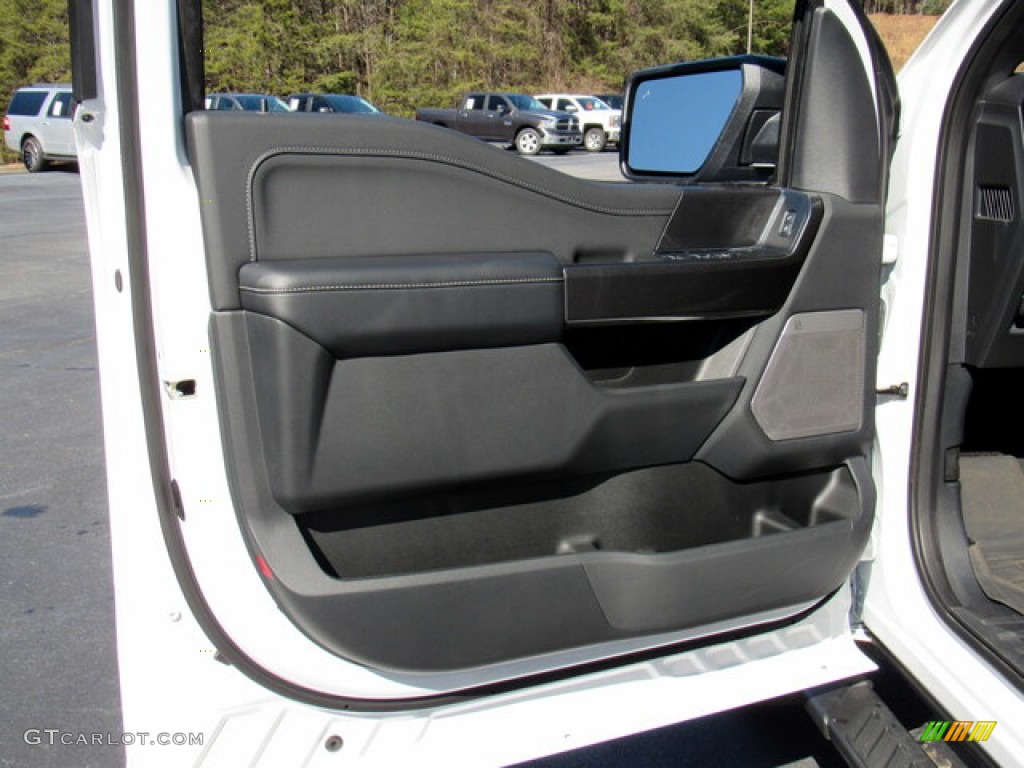 2021 Ford F150 XLT SuperCrew 4x4 Black Door Panel Photo #143775379