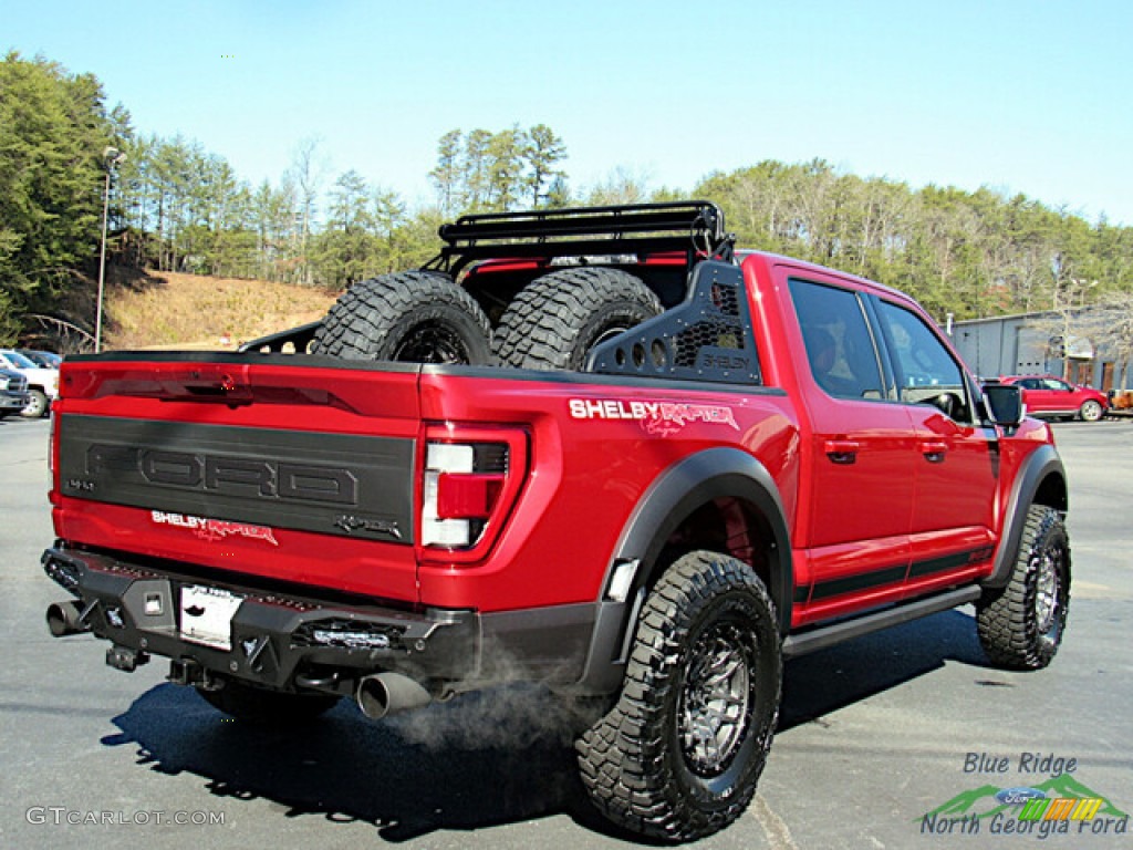 Rapid Red 2021 Ford F150 Shelby Raptor SuperCrew 4x4 Exterior Photo #143775382