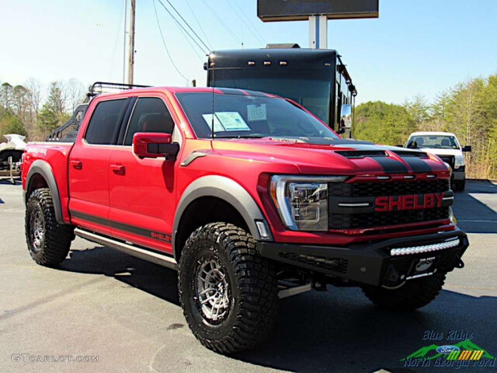 2021 F150 Shelby Raptor SuperCrew 4x4 - Rapid Red / Shelby Black/Red photo #8