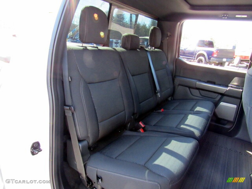 Black Interior 2021 Ford F150 XLT SuperCrew 4x4 Photo #143775397