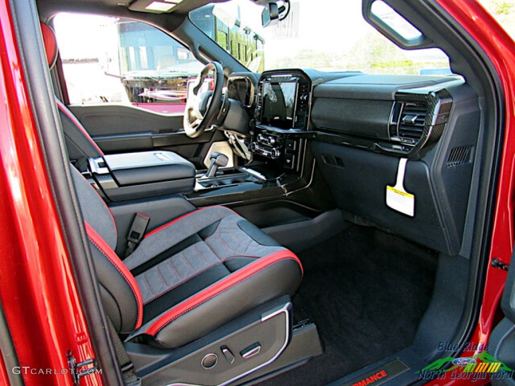 Shelby Black/Red Interior 2021 Ford F150 Shelby Raptor SuperCrew 4x4 Photo #143775424