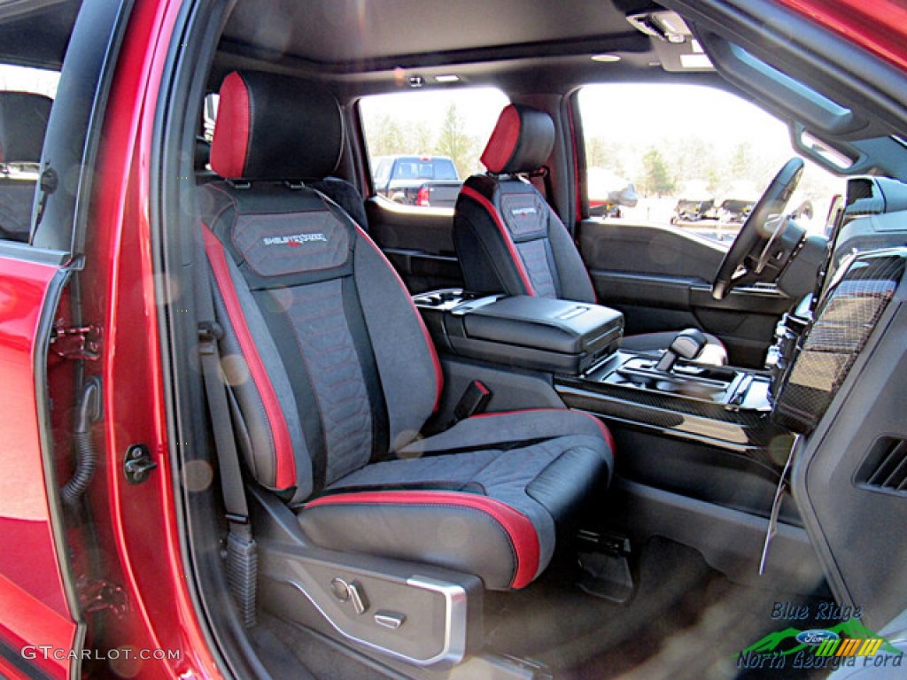 Shelby Black/Red Interior 2021 Ford F150 Shelby Raptor SuperCrew 4x4 Photo #143775430