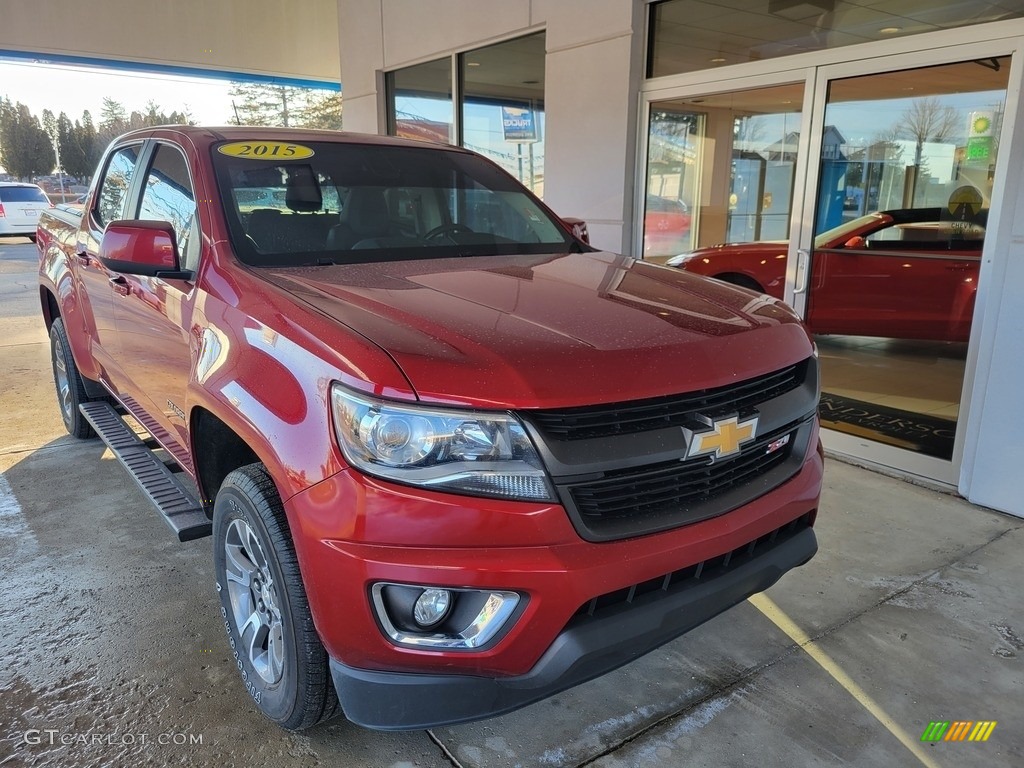 2015 Colorado Z71 Crew Cab 4WD - Red Rock Metallic / Jet Black photo #2