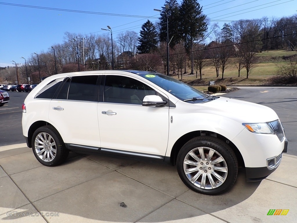 2015 MKX AWD - White Platinum Metallic Tri-Coat / Medium Light Stone photo #7