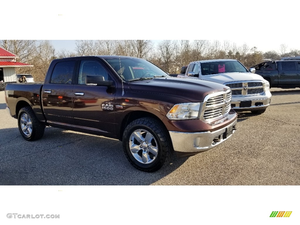 2013 1500 SLT Crew Cab 4x4 - Western Brown Pearl / Black/Diesel Gray photo #5