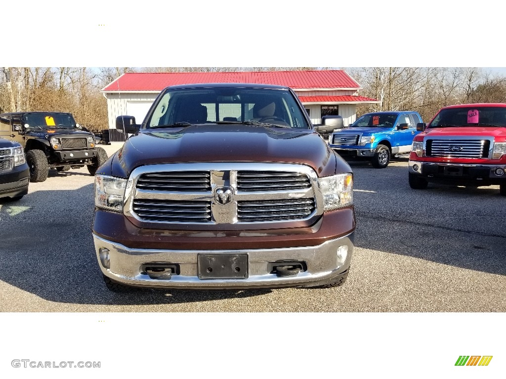2013 1500 SLT Crew Cab 4x4 - Western Brown Pearl / Black/Diesel Gray photo #6