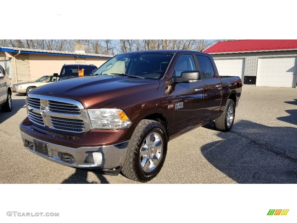 2013 1500 SLT Crew Cab 4x4 - Western Brown Pearl / Black/Diesel Gray photo #24