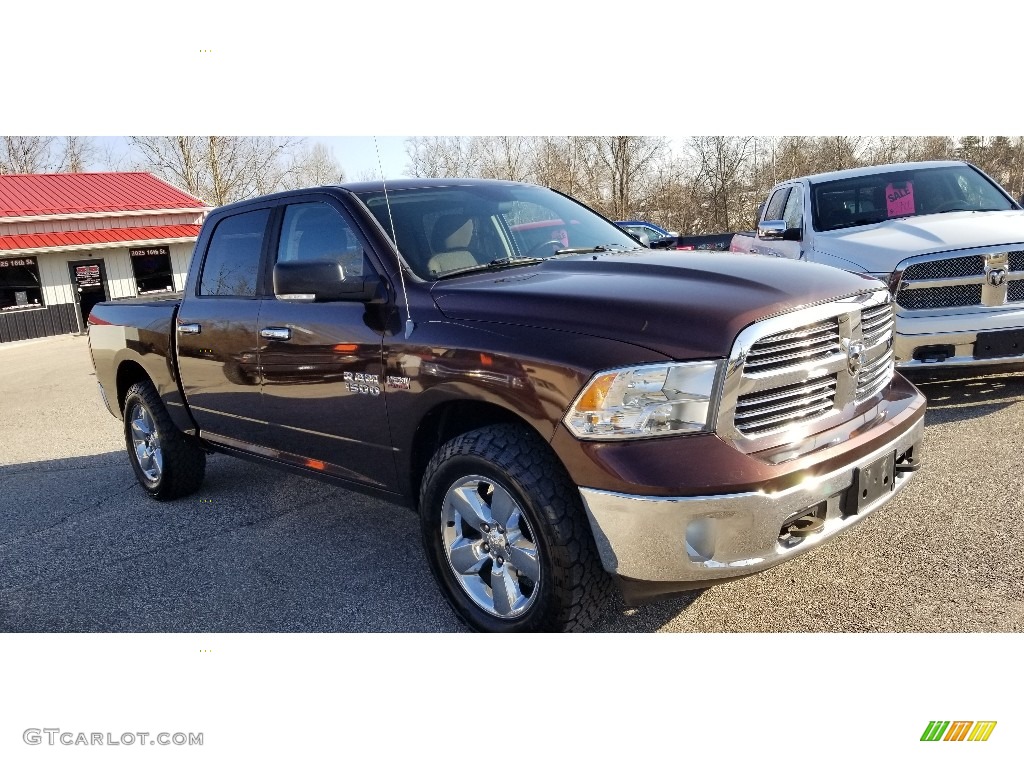 2013 1500 SLT Crew Cab 4x4 - Western Brown Pearl / Black/Diesel Gray photo #25