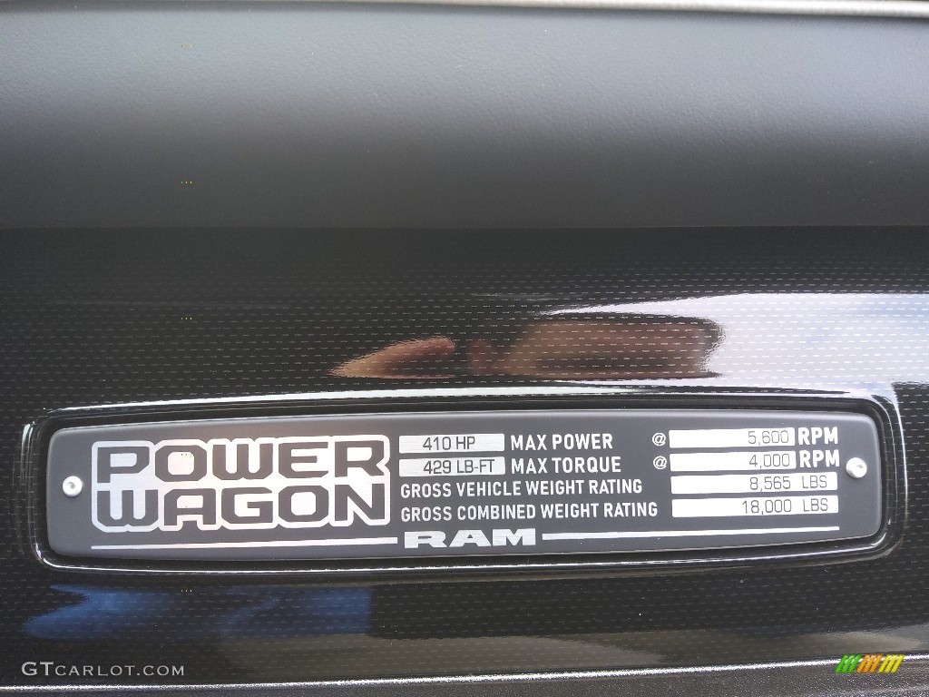 2022 Ram 2500 Power Wagon Crew Cab 4x4 Info Tag Photos