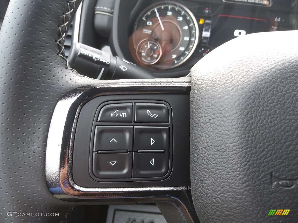 2022 Ram 2500 Power Wagon Crew Cab 4x4 Black Steering Wheel Photo #143777866