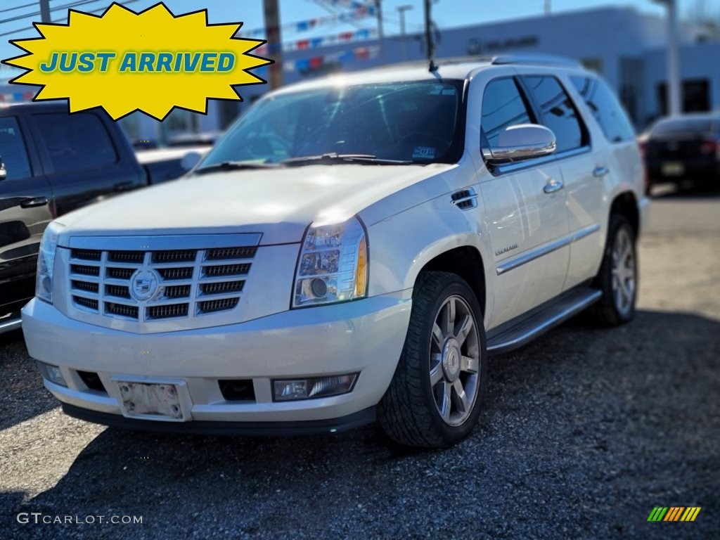 2011 Escalade Luxury AWD - White Diamond Tricoat / Ebony/Ebony photo #1