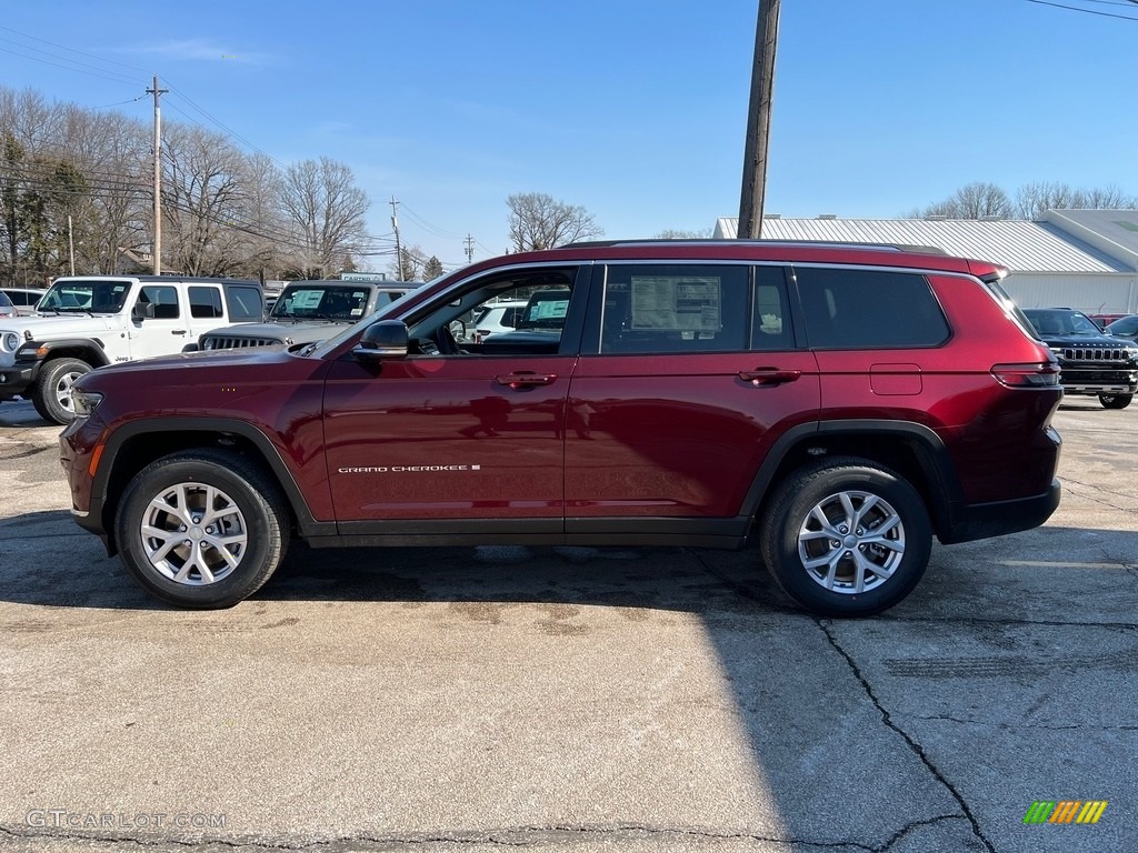 Velvet Red Pearl 2022 Jeep Grand Cherokee L Limited 4x4 Exterior Photo #143778637