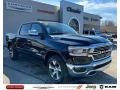 2022 Diamond Black Crystal Pearl Ram 1500 Laramie Crew Cab 4x4  photo #1