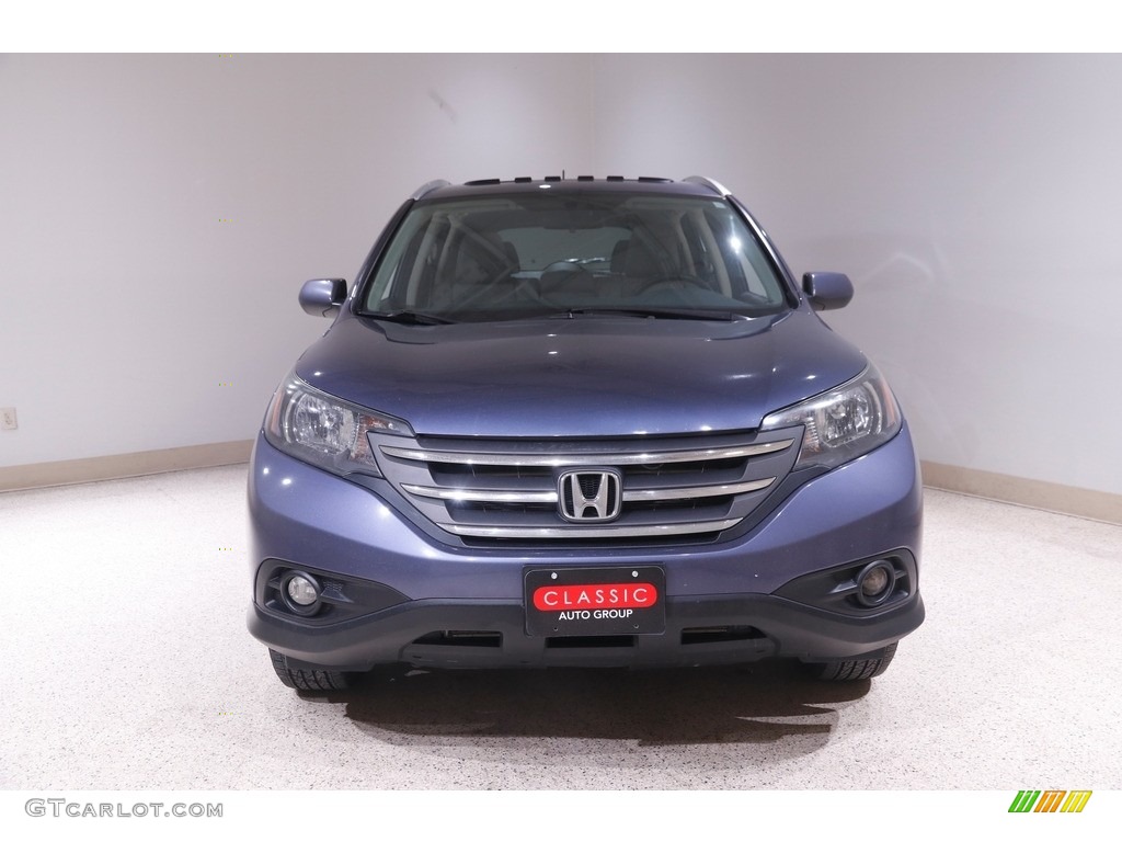 2013 CR-V EX-L AWD - Twilight Blue Metallic / Gray photo #2
