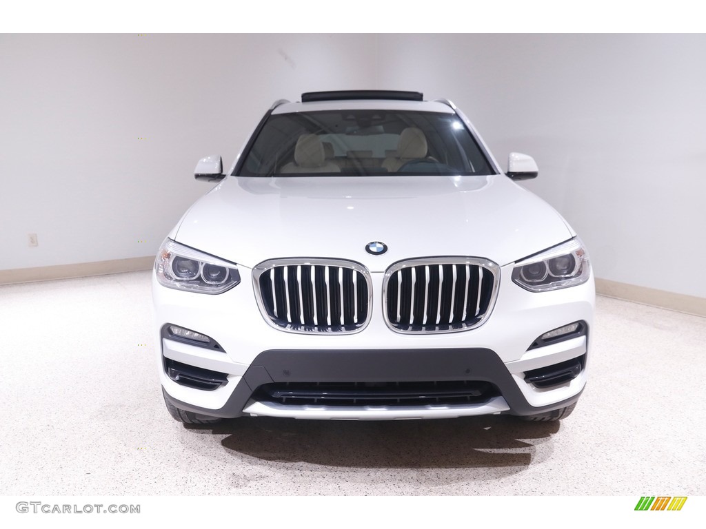 2021 X3 xDrive30e - Mineral White Metallic / Canberra Beige/Black photo #2