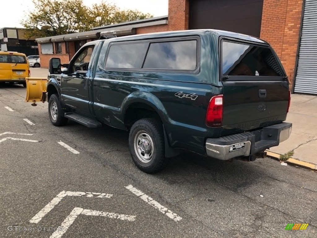 2010 F250 Super Duty XL Regular Cab 4x4 - Forest Green Metallic / Camel photo #6