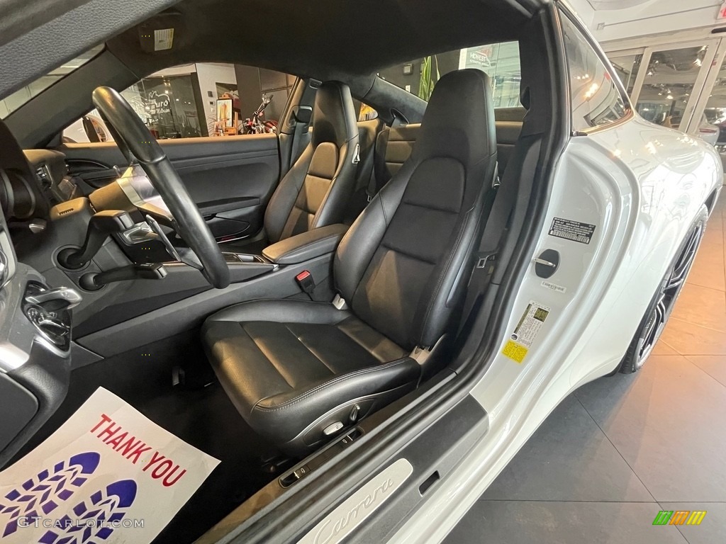 Black Interior 2018 Porsche 911 Carrera Coupe Photo #143780308