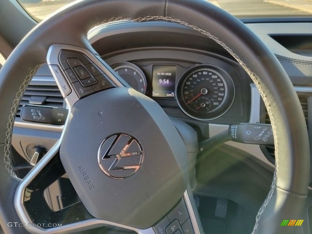 2021 Volkswagen Atlas Cross Sport SE 4Motion Titan Black Steering Wheel Photo #143780929
