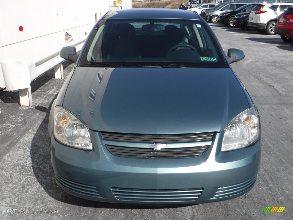 2009 Cobalt LT Sedan - Silver Moss Metallic / Ebony photo #4