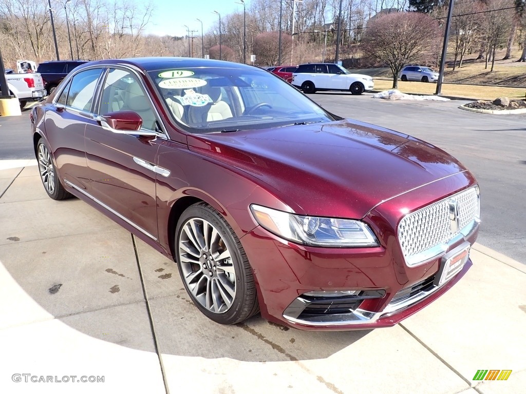 Burgundy Velvet Metallic 2019 Lincoln Continental Reserve AWD Exterior Photo #143783083