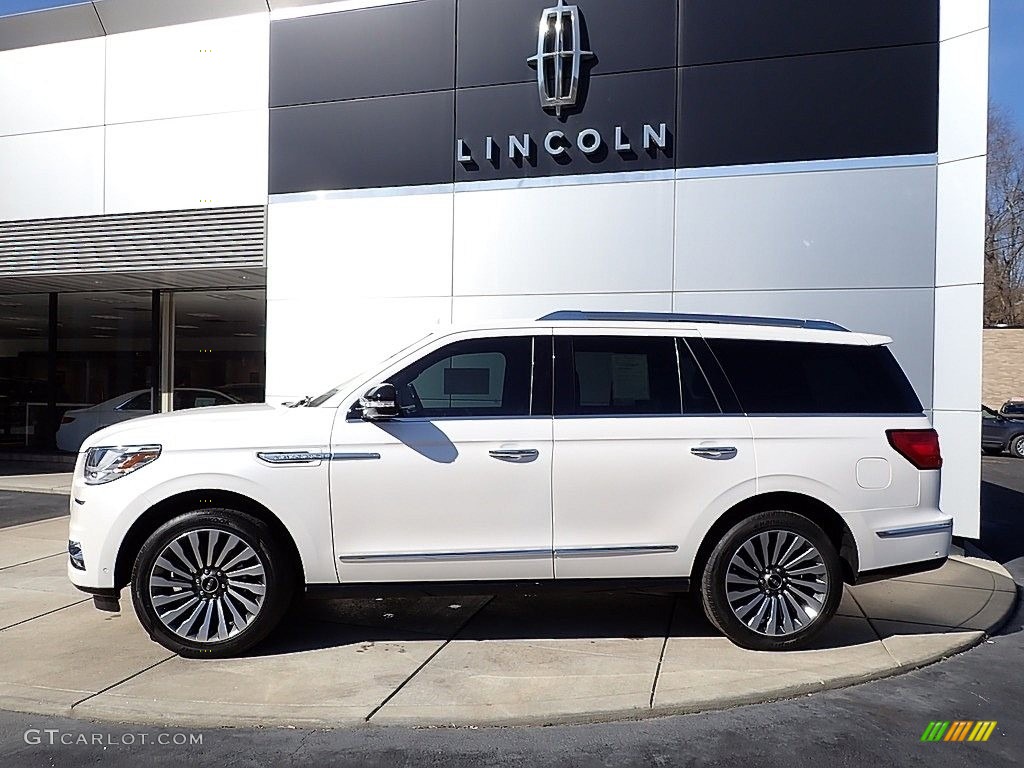White Platinum Metallic Tri-Coat 2019 Lincoln Navigator Reserve 4x4 Exterior Photo #143783269
