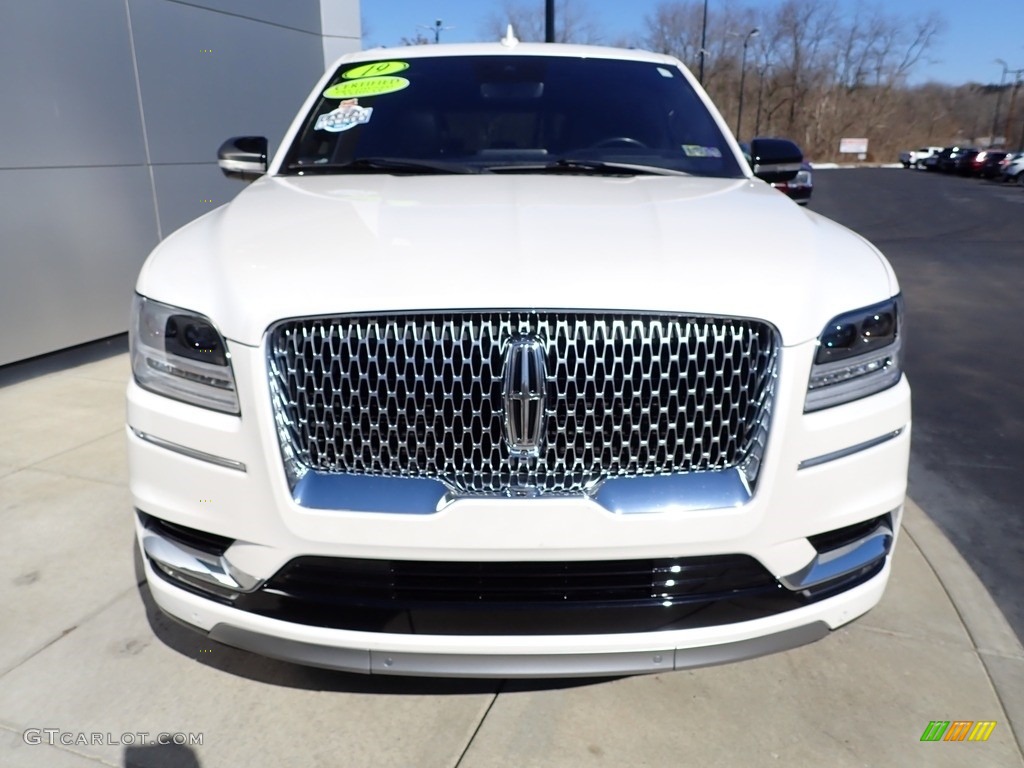 2019 Navigator Reserve 4x4 - White Platinum Metallic Tri-Coat / Ebony photo #9