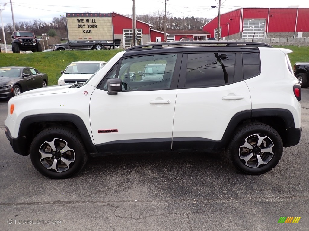 2020 Renegade Trailhawk 4x4 - Alpine White / Black photo #2