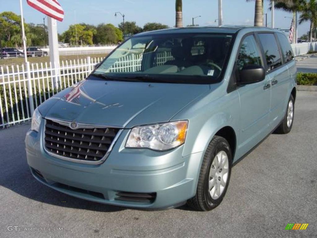 2008 Town & Country LX - Clearwater Blue Pearlcoat / Medium Slate Gray/Light Shale photo #2