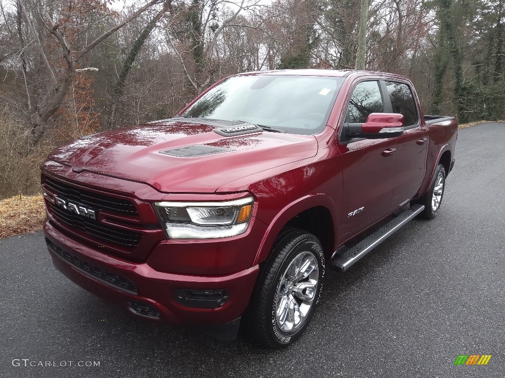 2020 1500 Laramie Crew Cab 4x4 - Delmonico Red Pearl / Black photo #3