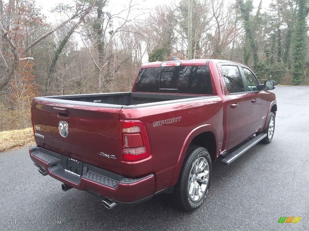 2020 1500 Laramie Crew Cab 4x4 - Delmonico Red Pearl / Black photo #7