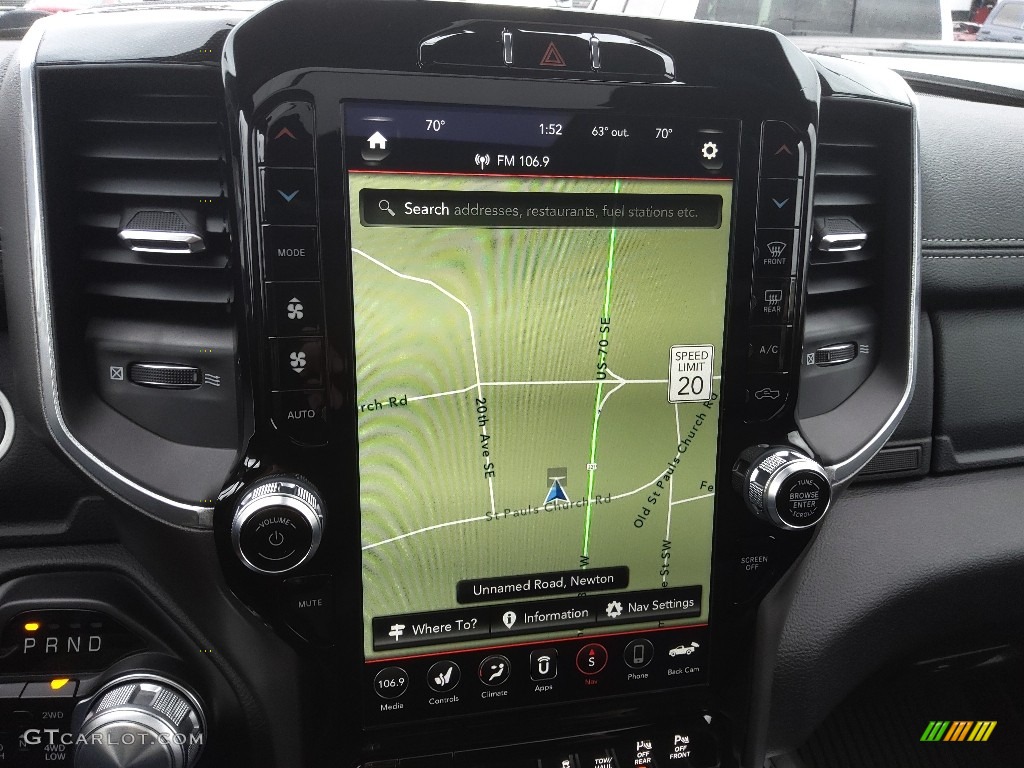 2020 1500 Laramie Crew Cab 4x4 - Delmonico Red Pearl / Black photo #26