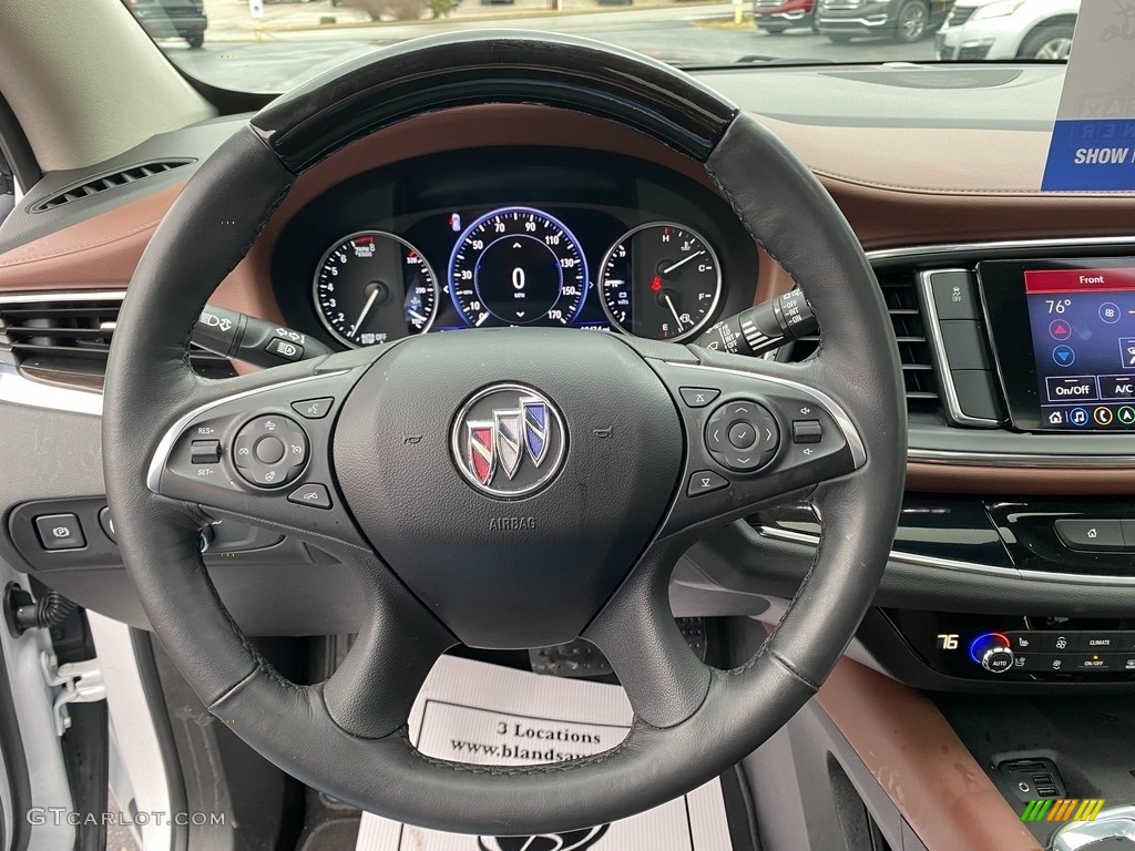 2020 Buick Enclave Avenir Chestnut Steering Wheel Photo #143786372