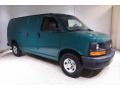 2013 Dark Green Metallic Chevrolet Express 3500 Cargo Van  photo #1