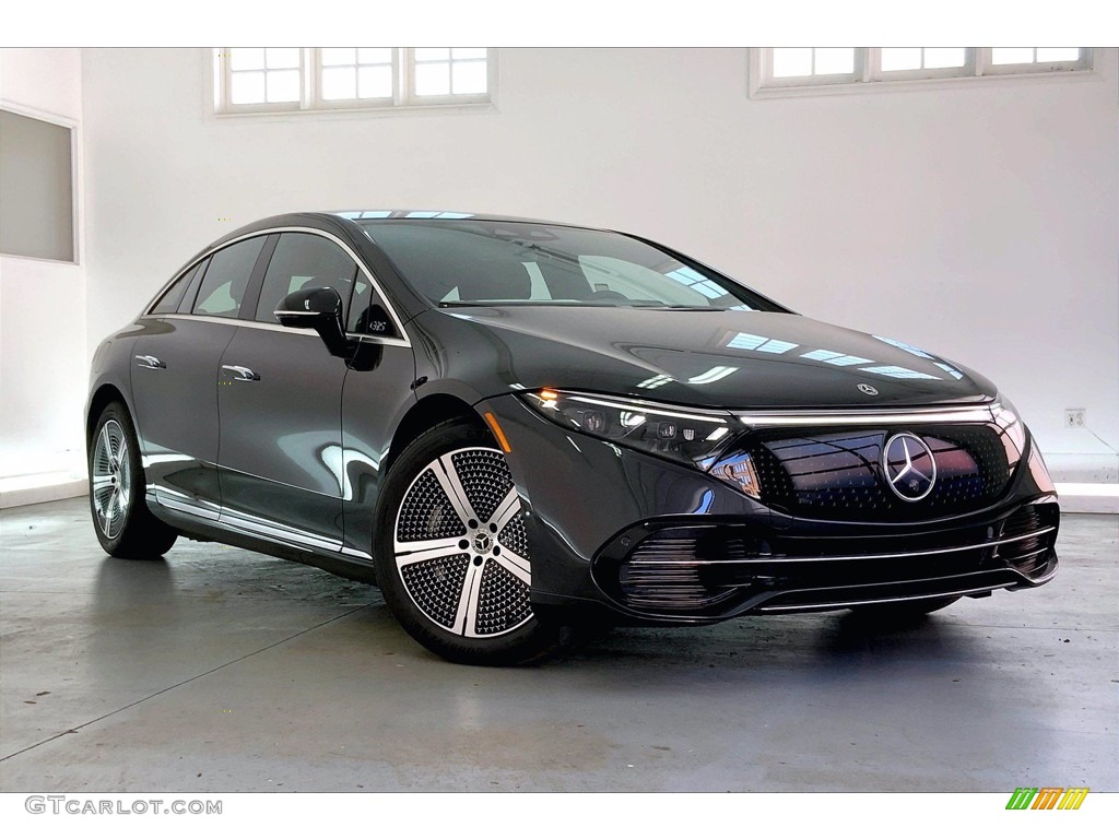 2022 EQS 450+ Sedan - Graphite Gray Metallic / Black/Sable Brown photo #12