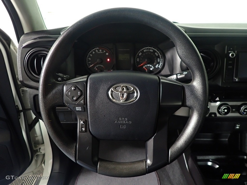 2016 Toyota Tacoma SR Access Cab 4x4 Cement Gray Steering Wheel Photo #143787985