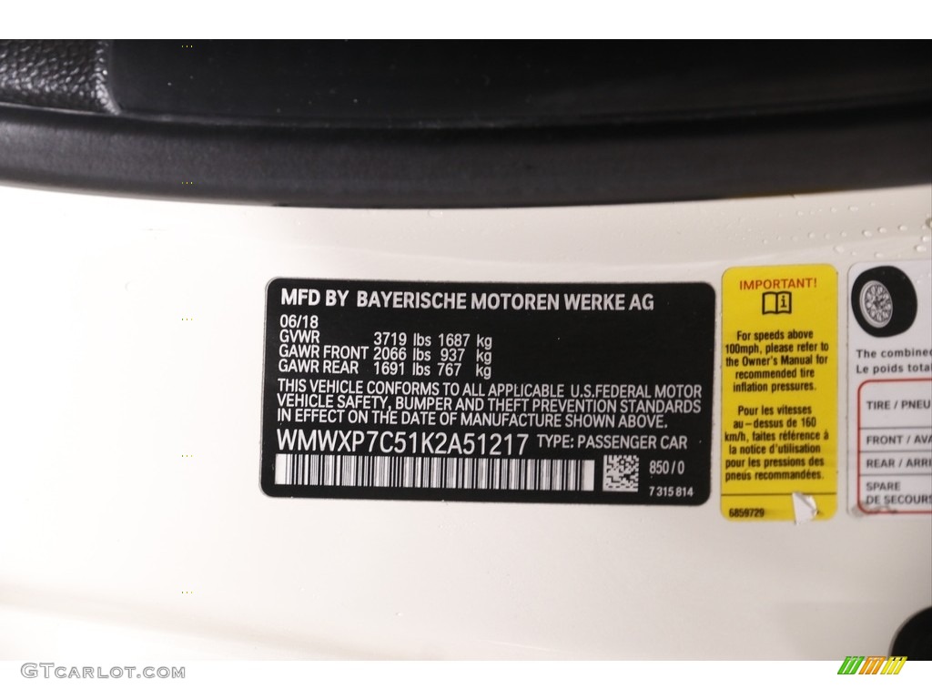 2019 Hardtop Cooper S 2 Door - Pepper White / Carbon Black photo #20