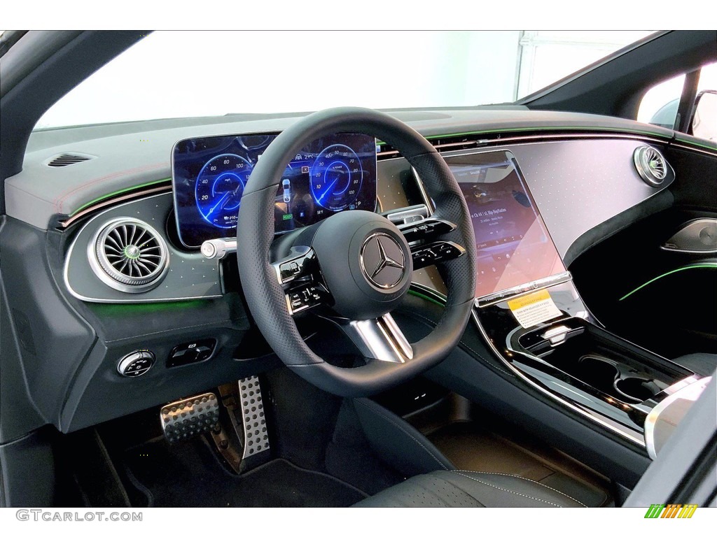 2022 Mercedes-Benz EQS 450+ Sedan Black/Space Gray Dashboard Photo #143790198