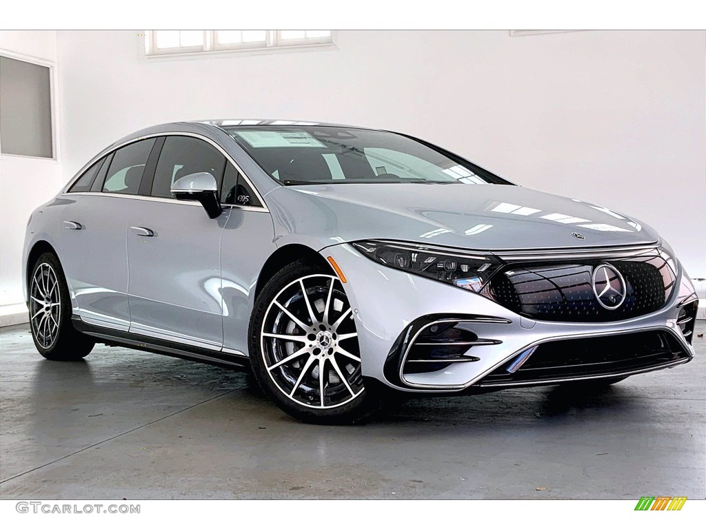 Cirrus Silver Metallic 2022 Mercedes-Benz EQS 450+ Sedan Exterior Photo #143790366