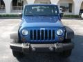 2009 Deep Water Blue Pearl Coat Jeep Wrangler X 4x4  photo #8