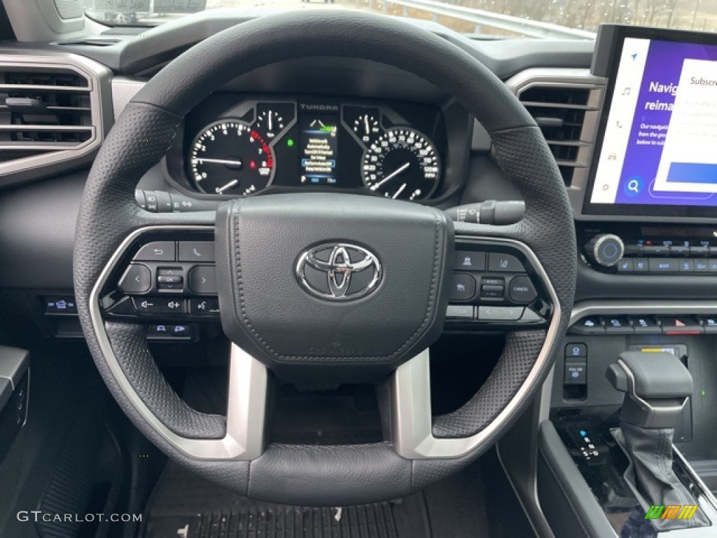 2022 Toyota Tundra Limited Crew Cab 4x4 Black Steering Wheel Photo #143792098