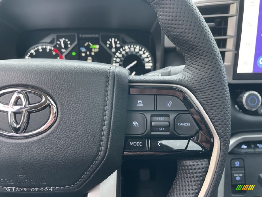 2022 Toyota Tundra Limited Crew Cab 4x4 Black Steering Wheel Photo #143792296