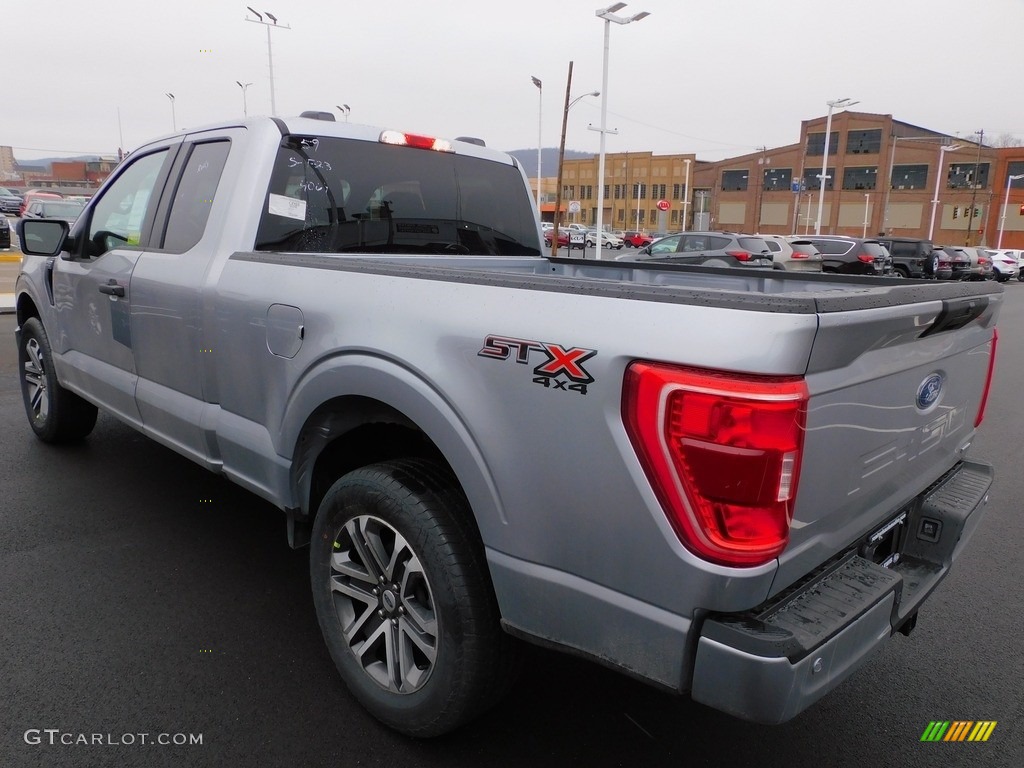 2022 F150 STX SuperCab 4x4 - Iconic Silver Metallic / Black photo #5